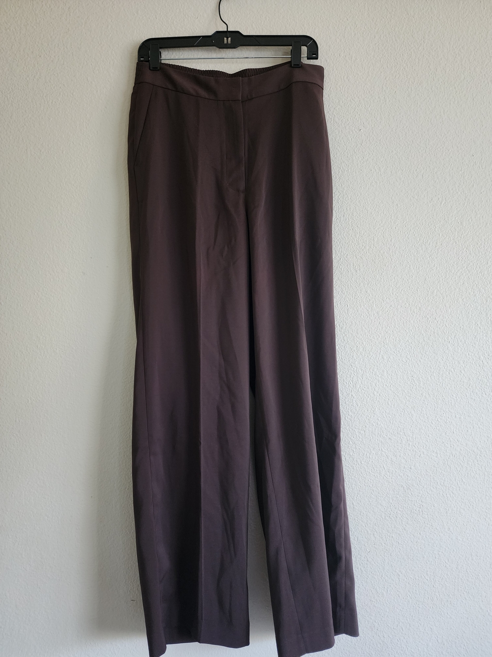 NWT Quince Stretch Crepe Classic Trouser Pants Coffee Bean Brown Sz 12